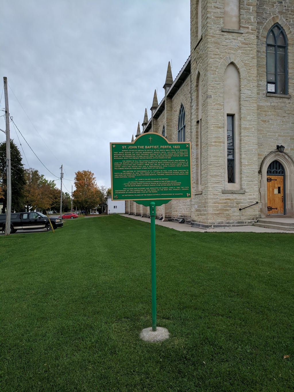 St. Johns Roman Catholic Church | 38 Wilson St E, Perth, ON K7H 1L6, Canada | Phone: (613) 267-1043