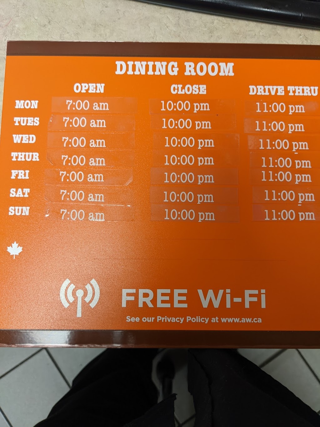 A&W Canada | 540 East Island Hwy E, Parksville, BC V9P 2H6, Canada | Phone: (250) 248-2040
