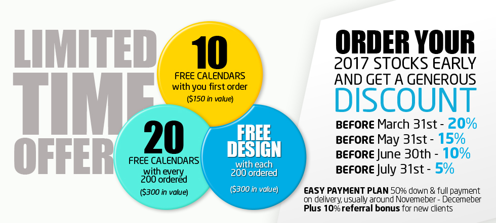 Canada Custom Calendars | 28 King St S, Cookstown, ON L0L 1L0, Canada | Phone: (416) 736-4400