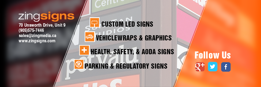 Zing Signs | 70 Unsworth Dr Unit #9, Hamilton, ON L8W 3K4, Canada | Phone: (905) 575-7446