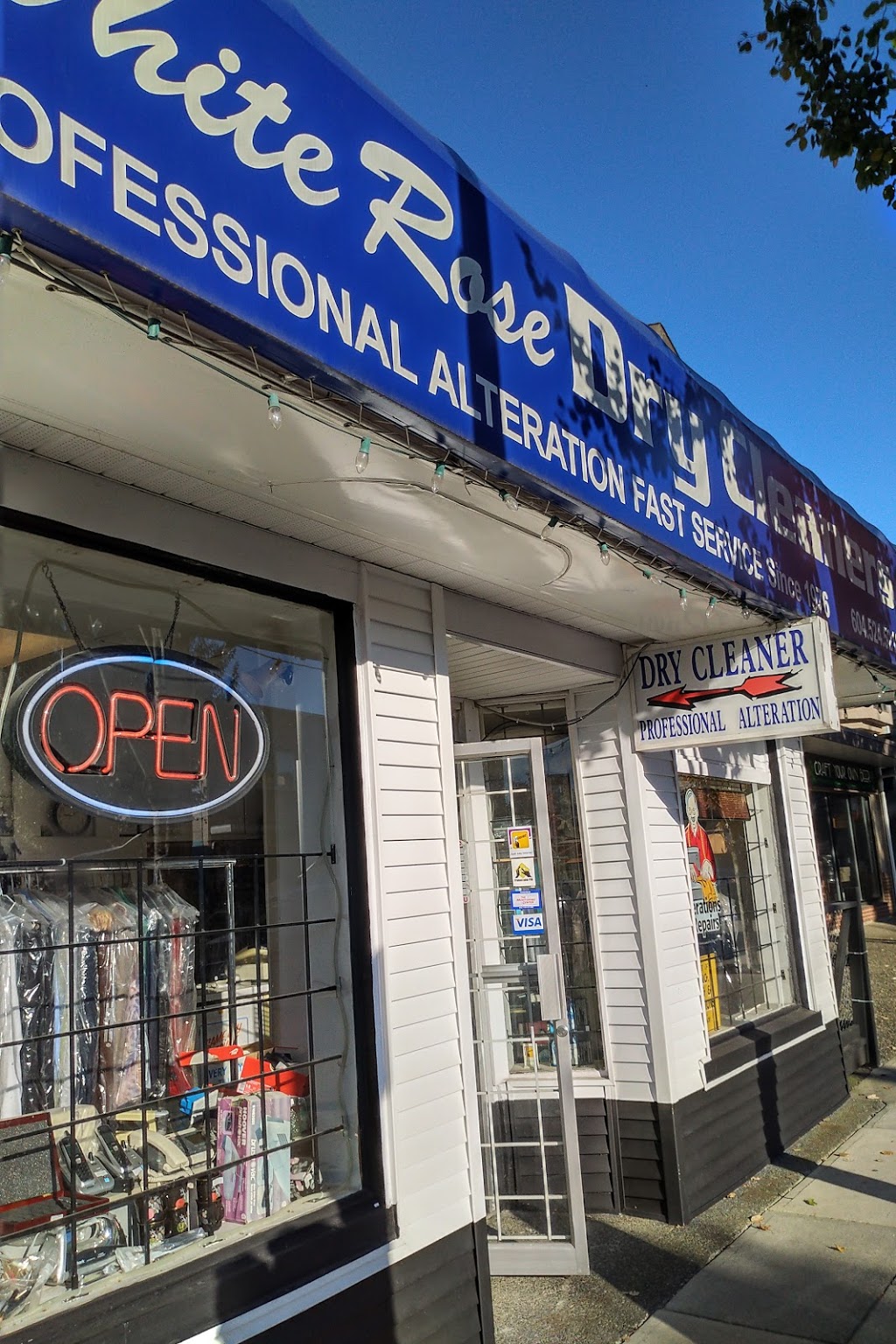 White Rose Drycleaners | 453 Columbia St E, New Westminster, BC V3L 3X6, Canada | Phone: (604) 524-5216