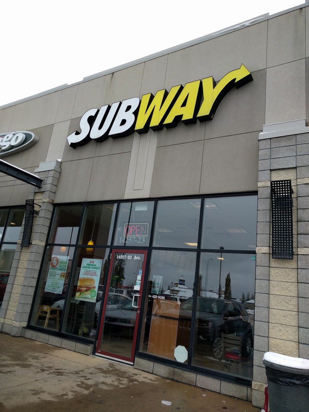 Subway | 14257 23 Ave NW, Edmonton, AB T6R 3A8, Canada | Phone: (780) 433-8036