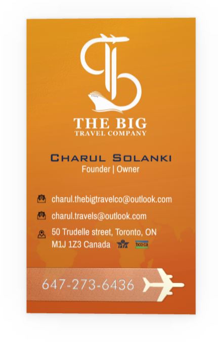 The Big Travel Company | 50 Trudelle St, Scarborough, ON M1J 1Z3, Canada | Phone: (647) 273-6436
