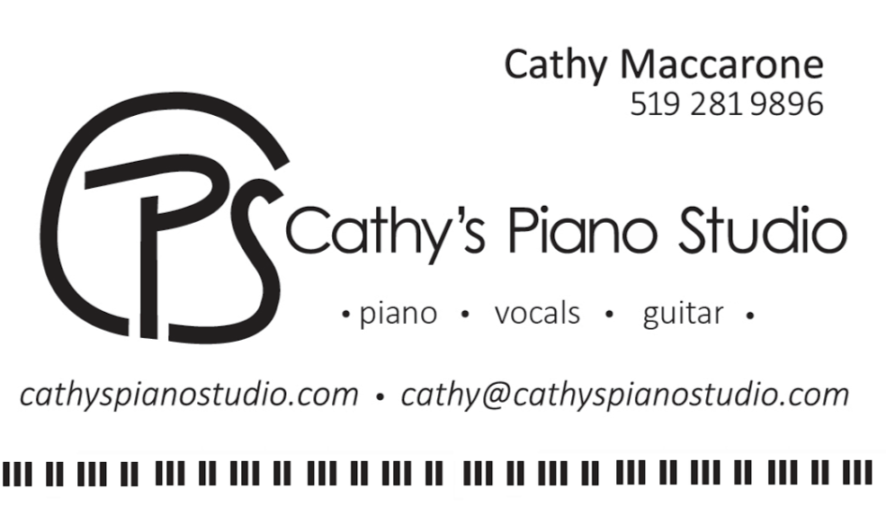 Cathys Piano Studio | 2 Lyndale St, St Thomas, ON N5R 1C4, Canada | Phone: (519) 281-9896