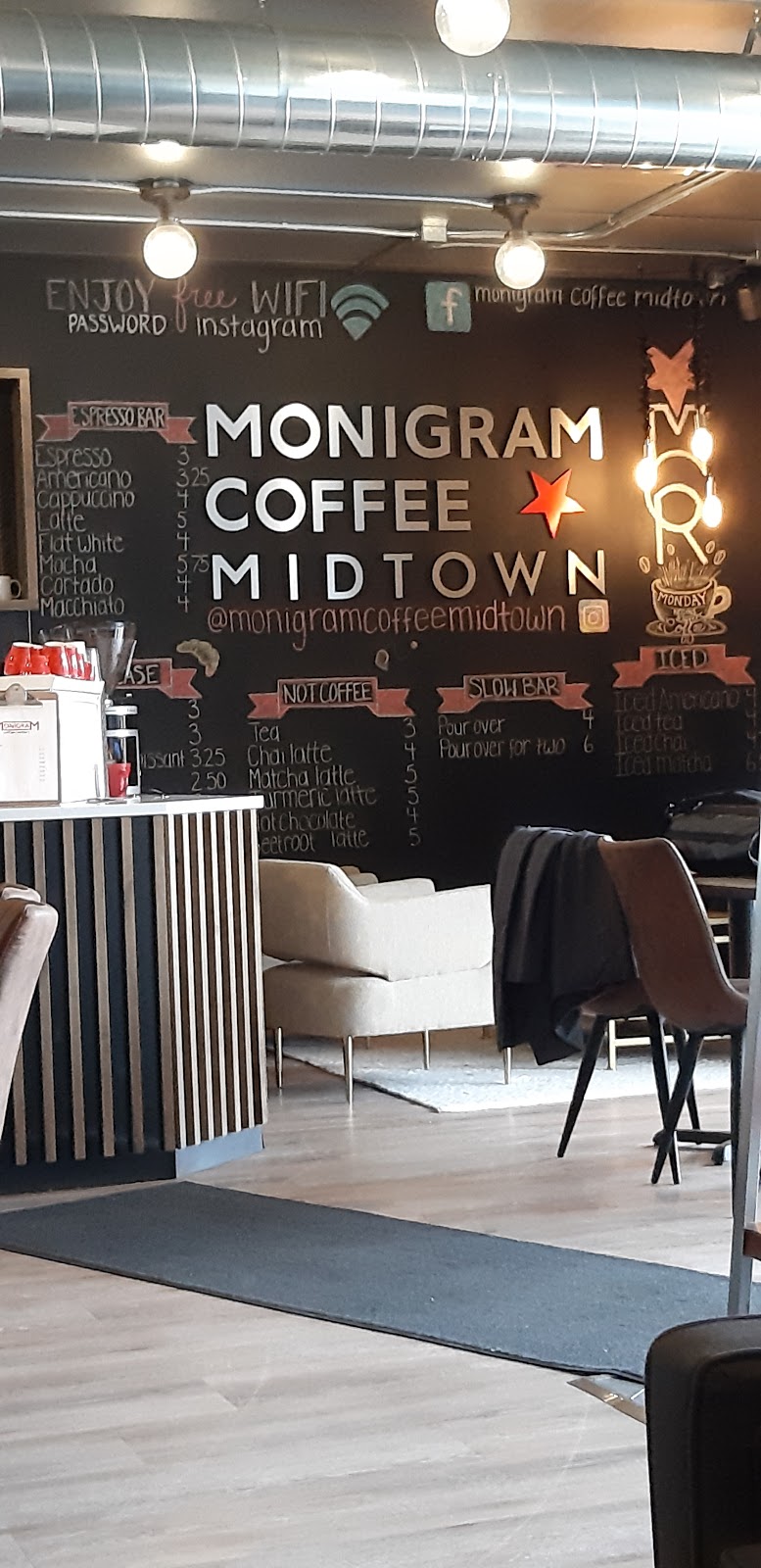 Monigram Coffee Midtown | 618 King St W, Kitchener, ON N2G 1C8, Canada | Phone: (519) 804-4119