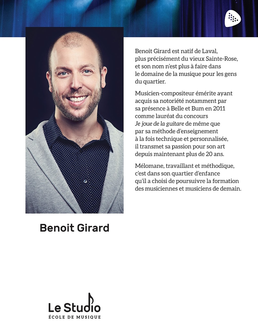 Le Studio École de musique | 169 Bd Sainte-Rose, Laval, QC H7L 1L2, Canada | Phone: (514) 677-7713