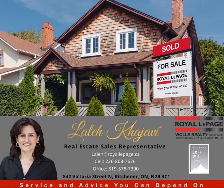 Laleh Khajavi Real Estate | 842 Victoria St N, Kitchener, ON N2B 3C1, Canada | Phone: (226) 808-7676