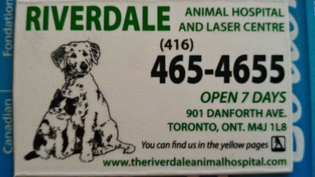 Riverdale Animal Hospital | veterinary care | 901 Danforth Ave, Toronto, ON M4J 1L8, Canada | 4164654655 OR +1 416-465-4655