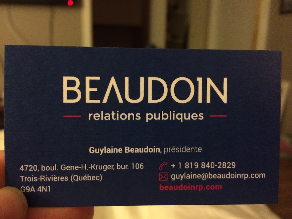 Beaudoin relations publiques | 4720 Boul Gene-H.-Kruger, Trois-Rivières, QC G9A 4N1, Canada | Phone: (819) 840-2829