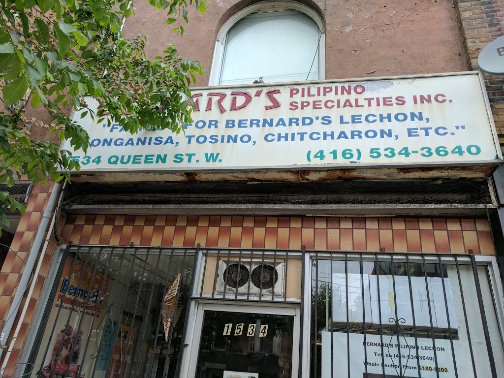 Bernards Filipino Specialties | 1534 Queen St W, Toronto, ON M6R 1A6, Canada | Phone: (416) 534-3640