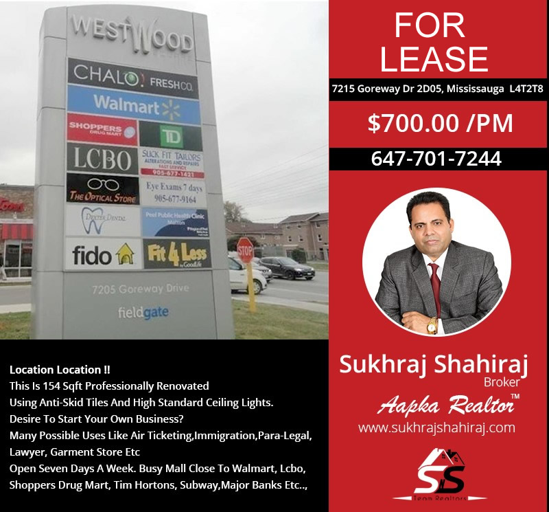 Sukhraj Shahiraj, Real Estate Broker | 284 Queen St E Unit 215, Brampton, ON L6V 1C2, Canada | Phone: (647) 701-7244