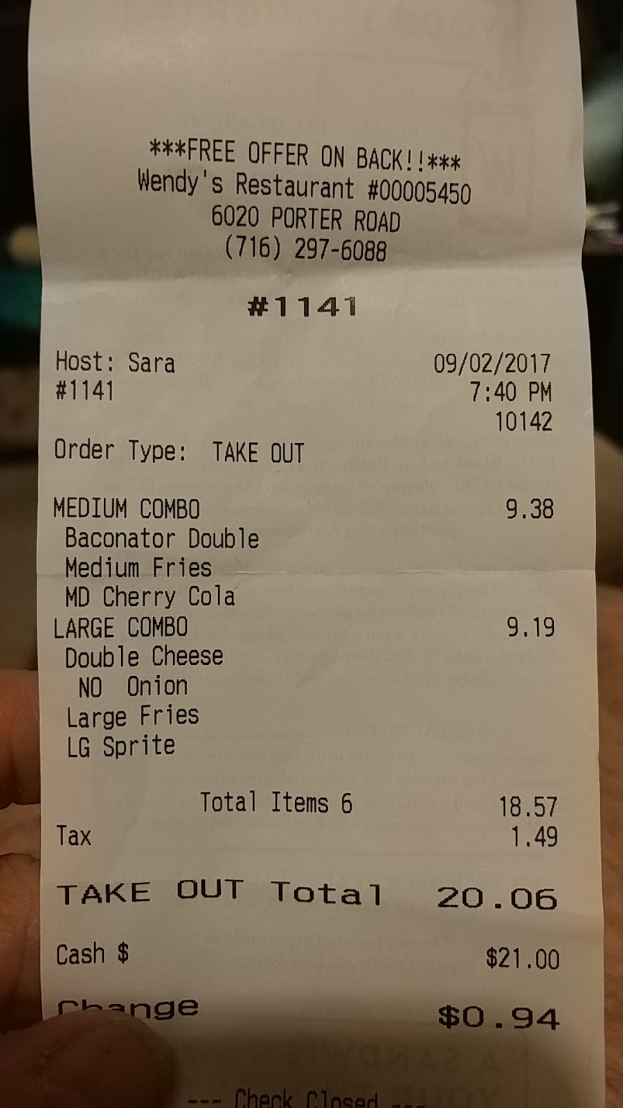 Wendys | 6020 Porter Rd, Niagara Falls, NY 14304, USA | Phone: (716) 297-6088