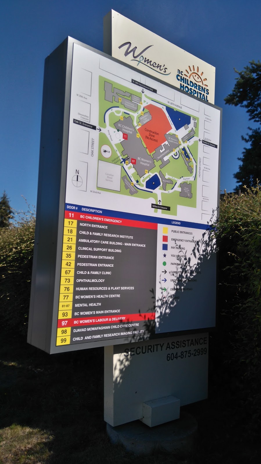 BC Womens Labour and Delivery | 97-4500 Oak St, Vancouver, BC V6H 2N9, Canada | Phone: (604) 875-2345