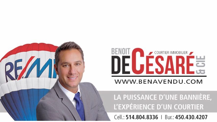 Benoit De Césaré REMAX TMS | 156 Boulevard Curé-Labelle, Sainte-Thérèse, QC J7E 2W3, Canada | Phone: (514) 804-8336